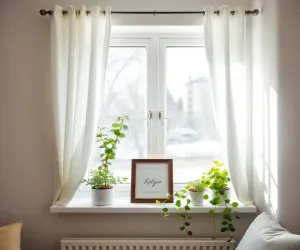 Aranżacje małych okien w salonie